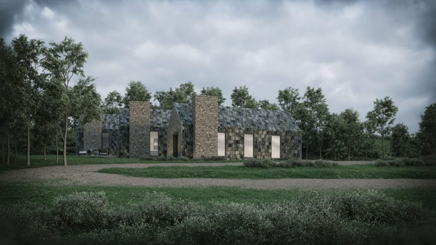 Patrick Bradley Architects Dickeys House Modern Slate Rural Barn Inside Outside Spaces Vernacular Glazing Contemporary Cool Northern Ireland Irish 1
