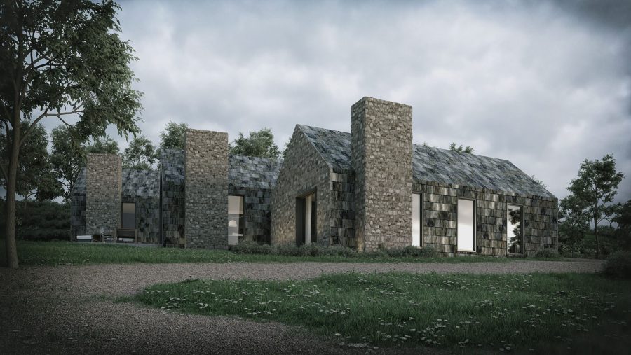 Patrick Bradley Architects Dickeys House Modern Slate Rural Barn Inside Outside Spaces Vernacular Glazing Contemporary Cool Northern Ireland Irish 2