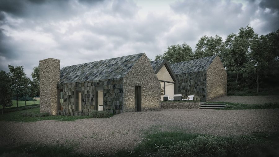 Patrick Bradley Architects Dickeys House Modern Slate Rural Barn Inside Outside Spaces Vernacular Glazing Contemporary Cool Northern Ireland Irish 6
