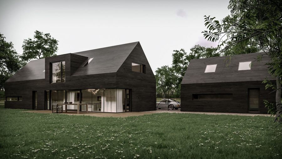 Patrick Bradley Architects Field House Modern Burnt Timber Rural Barn Inside Outside Vernacular Glazing Contemporary Cool Northern Ireland Irish 6