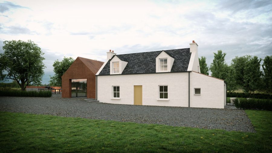 Patrick Bradley Architects Greenagh Croft House Traditional Moderm Rural Barn Inside Outside Spaces Vernacular Glazing Dwelling Corten 1