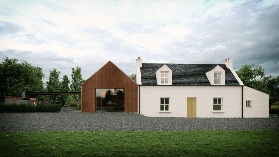 Patrick Bradley Architects Greenagh Croft House Traditional Moderm Rural Barn Inside Outside Spaces Vernacular Glazing Dwelling Corten 2