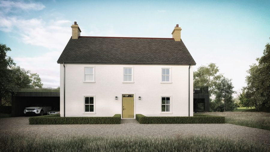 Patrick Bradley Architects Killygore House Modern Burnt Timber Rural Inside Vernacular Contemporary Traditional Old New Mix Ireland Cool Dwelling On A Farm 1 TNI