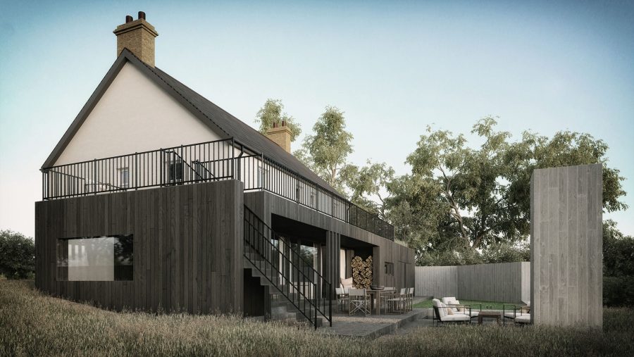 Patrick Bradley Architects Killygore House Modern Burnt Timber Rural Inside Vernacular Contemporary Traditional Old New Mix Ireland Cool Dwelling On A Farm 3
