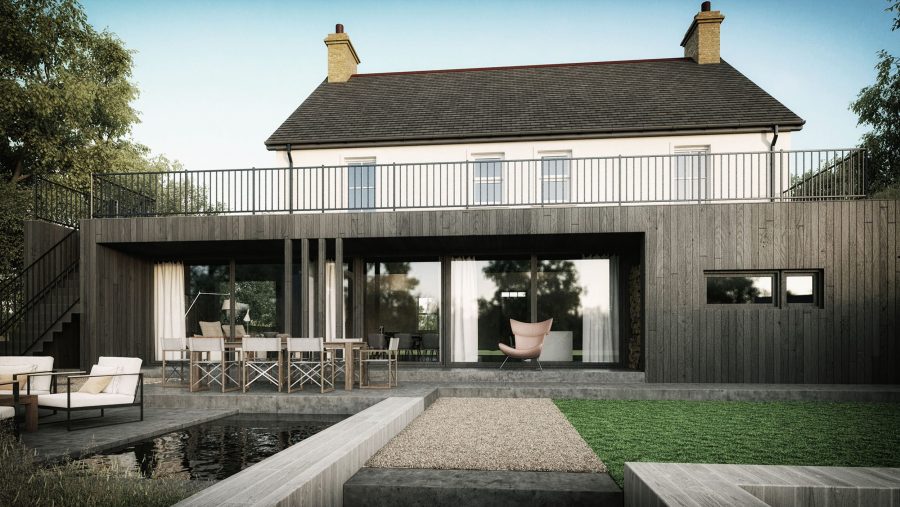 Patrick Bradley Architects Killygore House Modern Burnt Timber Rural Inside Vernacular Contemporary Traditional Old New Mix Ireland Cool Dwelling On A Farm 5