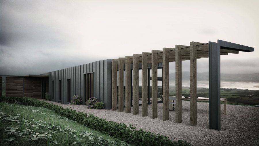 Patrick Bradley Architects Malin House Modern Corrugated Tin Rural Donegal Barn Inside Outside Spaces Vernacular Stone Glazing Contemporary Cool Northern Ireland Irish 2