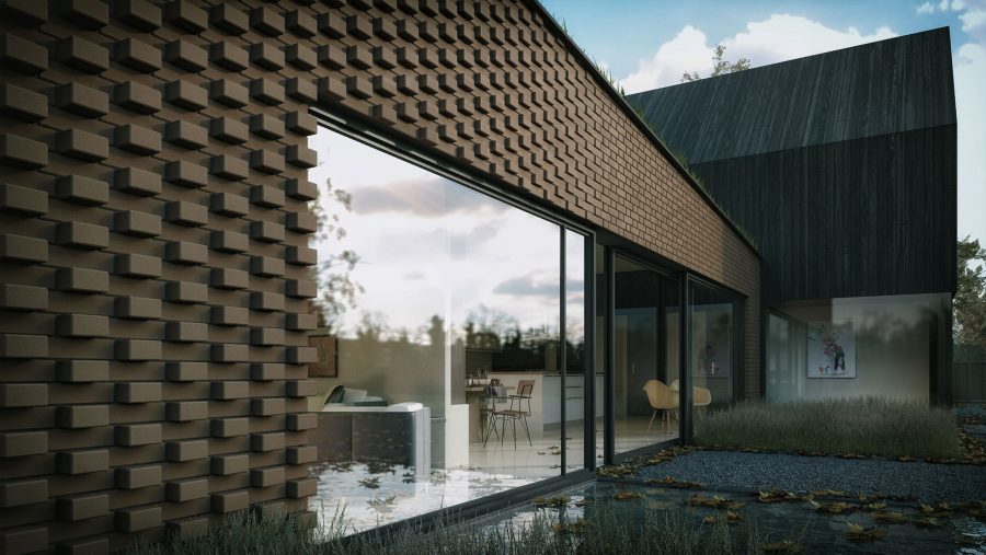 Patrick Bradley Architects Rosses House Modern Burnt Timber Rural Sligo Barn Inside Outside Ireland Vernacular Glazing Contemporary Cool Replacement Dwelling Brick 4